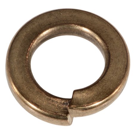 MIDWEST FASTENER Split Lock Washer, For Screw Size 1/2 in Silicon Bronze, Plain Finish, 3 PK 37411